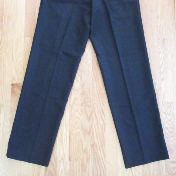 J. FERRAR MEN'S SIZE 32 X 32 TROUSER BLACK FLAT FRONT MODERN FIT PANTS DRESS SLA - Picture 8 of 13